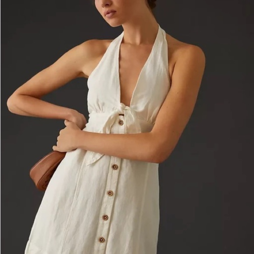 Anthropologie Maeve Halter Slim Mini Dress - Picture 5 of 14